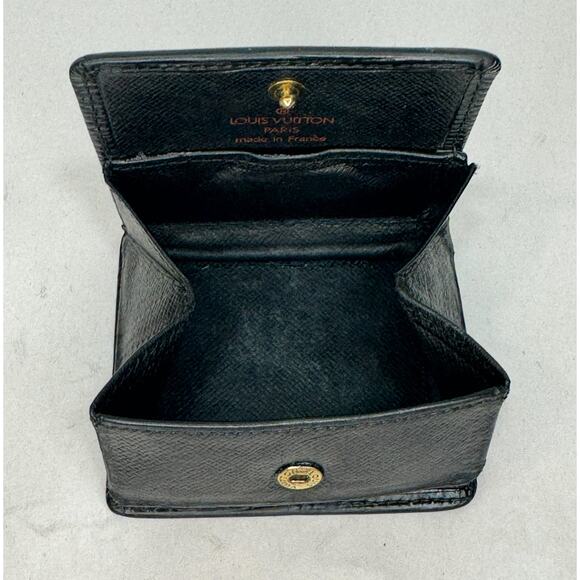 Louis Vuitton Black Epi Leather Porte Monnaie Boite Coin Case Wallet M63697 - Picture 2 of 11